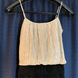 Gold and Black Dress